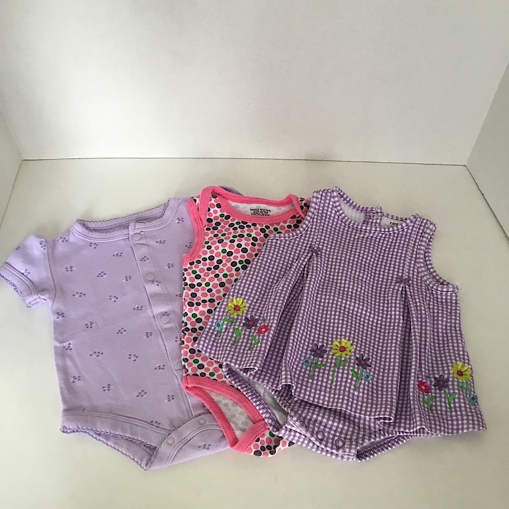 Infant Girl Bundle One Piece Outfits, size 3-6 M